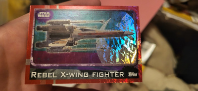 Rebel X-Wing Fighter #169 Topps star wars holo kortti