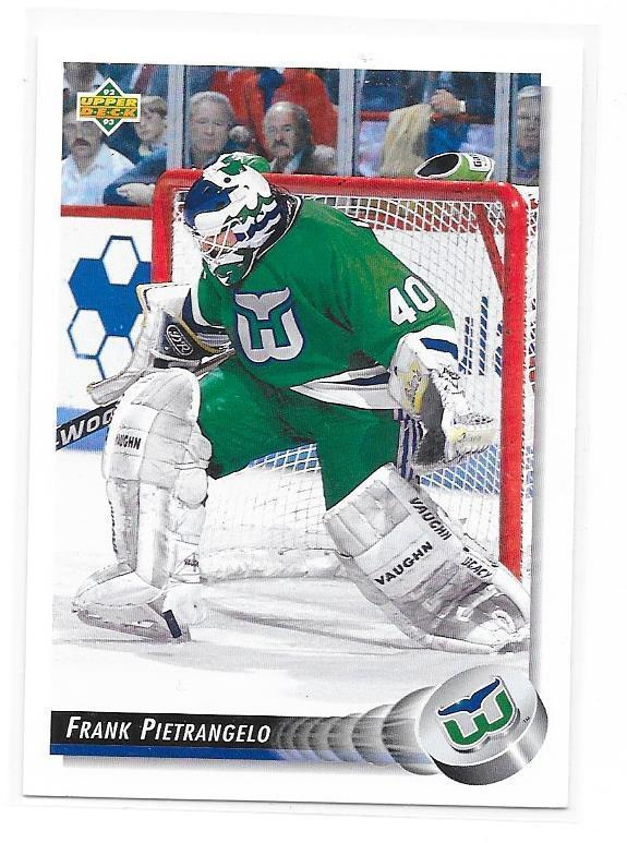 92-93 Upper Deck #273 Frank Pietrangelo Hartford Whalers MV