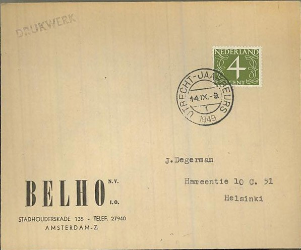 Hollanti 1949 erikoisleimakuori