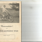 JÖS JUPITER ÖGLAEND TERÄS varaosaluettelo 1959 & 1960 repro - pikkukuva 1