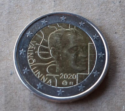 2 € juhlaraha Väinö Linna 100 vuotta 2020