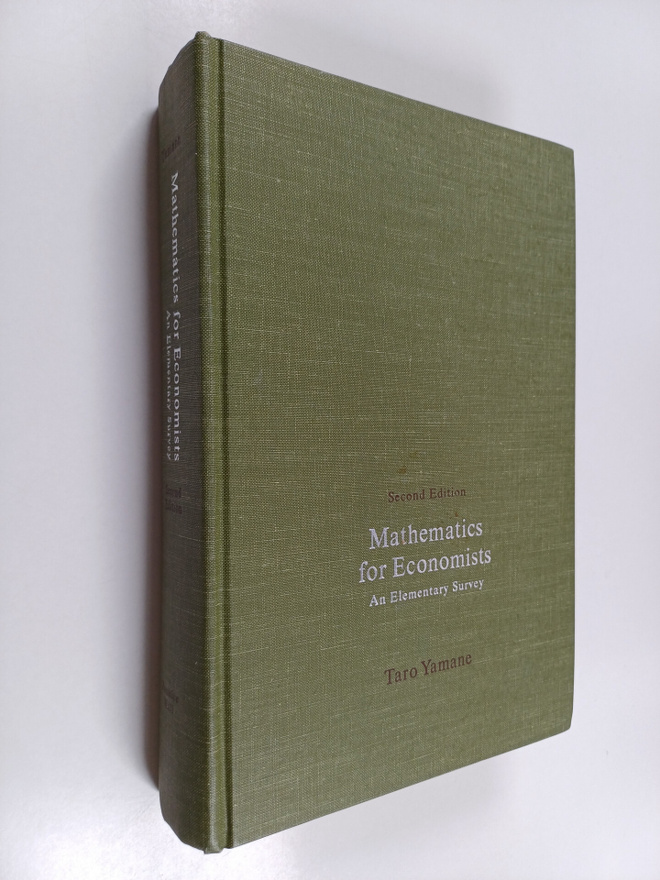 Taro Yamane : Mathematics for Economists