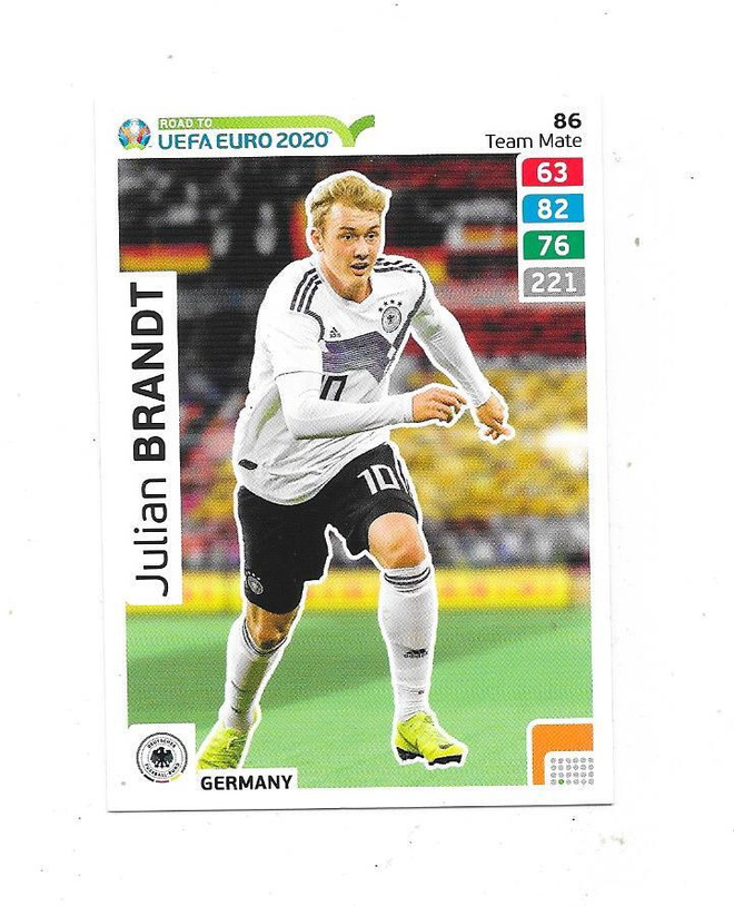 2020 Panini  Road to UEFA EURO 2020 #86 Julian Draxler , GER