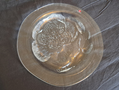 Iittala Pioni-lasilautanen 28cm, tarrallinen