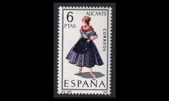 Espanja 1664 ** Kansanpukuja Alicante (1967)
