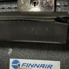 Vintage Finnair lentolaukku musta kapsäkki - pikkukuva 2