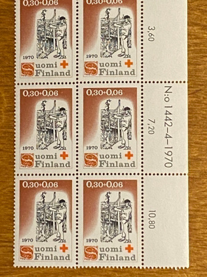PR 1970 0,30MK+0,06 NUMEROKUUSILO**