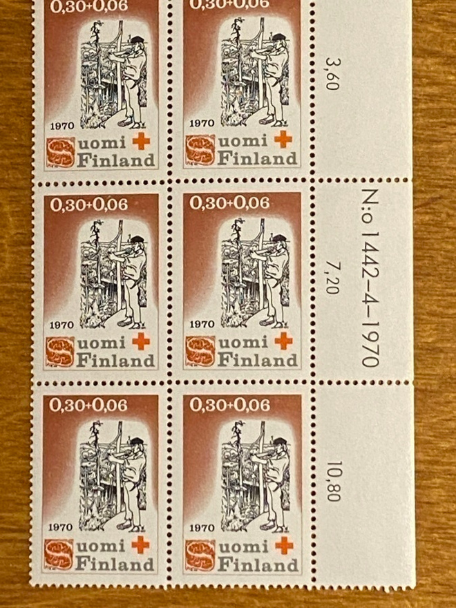 PR 1970 0,30MK+0,06 NUMEROKUUSILO**