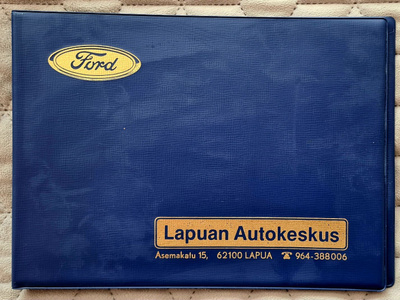 Ford – auton asiakirjakansio 60-/70-luku