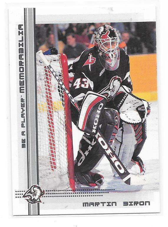 2000-01 BAP Memorabilia #204 Martin Biron Buffalo Sabres MV