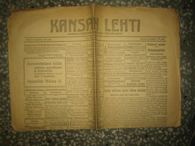 Sanomalehti: Kansan Lehti 29.6.1920