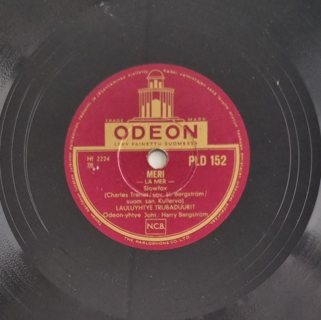 Savikiekko 1956 - Lauluyhtye Trubaduurit - Decca PLD 152
