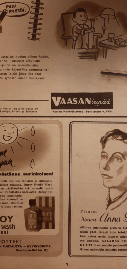 Vanha lehti Suomen kuvalehti (kansilehti puuttuu)