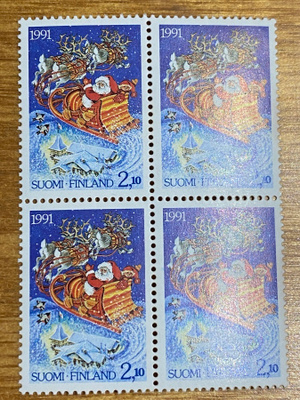 JOULU 2,10MK 1991 NELIÖ**