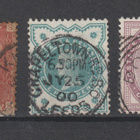 1864-1900 Englanti, Queen Victoria-merkkejä 3kpl leimattuna - pikkukuva 1