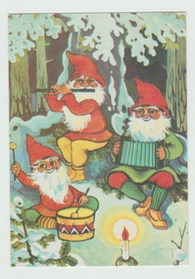 **   Tonttu trio musisoi metsässä  (R)
