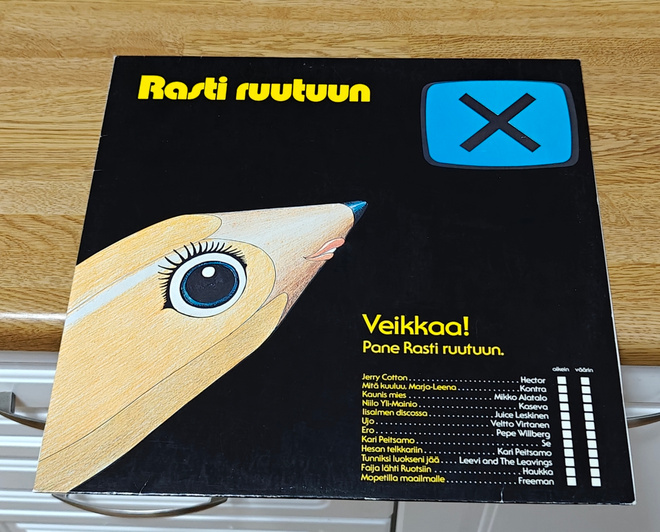 Rasti ruutuun love record LP