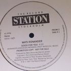 MATS  RONANDER   ::   VINYYLI  MAXI   45 RPM   PROMO    1987 - pikkukuva 1
