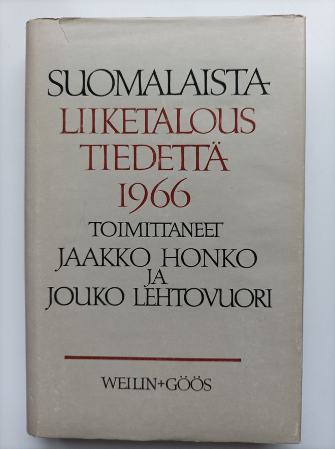 Suomalaista liiketaloustiedettä 1966
