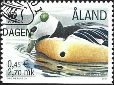 Åland 2001 ÅV 9 Allihaahka  2,70 mk EP leima LaPe 186