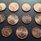 5 kpl 2 cent 2004 + 6 kpl 1 cent 2005 kiertämättömät uudet - pikkukuva 2