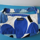 Marimekko laukku, sininen Unikko käsilaukku - pikkukuva 1