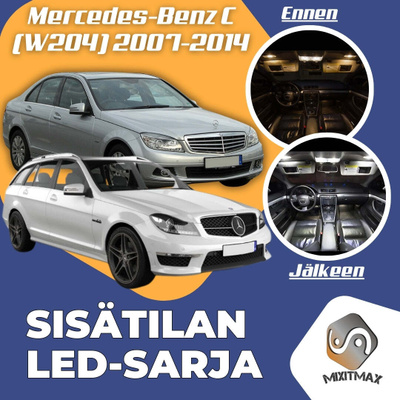 Mercedes-Benz C (W204) Sisätilan LED-sarja 22-os