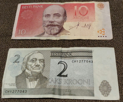 2 ja 10 kroonia Eesti 2006