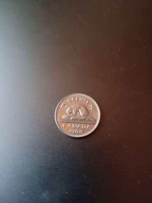 KANADA 5c 1968 eläinaihe majava