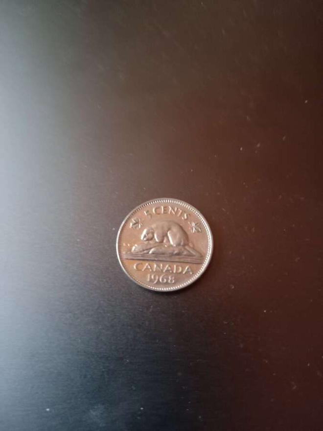 KANADA 5c 1968 eläinaihe majava
