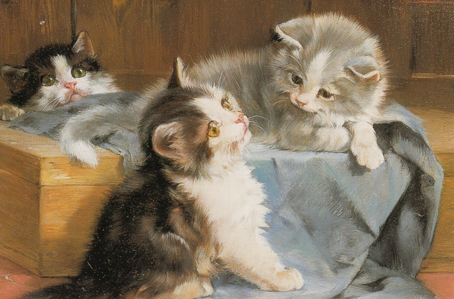 Julius Adam: Parhaat ystävät (isohko taittokortti)