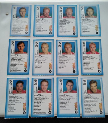 Jyväshyvä 1992-93 tarroja alk. 0,5e/kpl