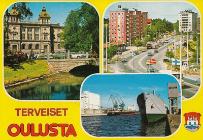 Oulu  vaakuna sommitelmakortti  b677