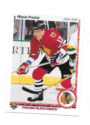1990-91 Upper Deck #339 Wayne Presley Chicago Blackhawks