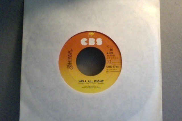 SANTANA  ::  WELL ALL RIGHT / WHAM !  ::  VINYL  7"    1978