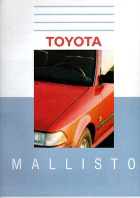 Toyota Mallisto -esite, 1988