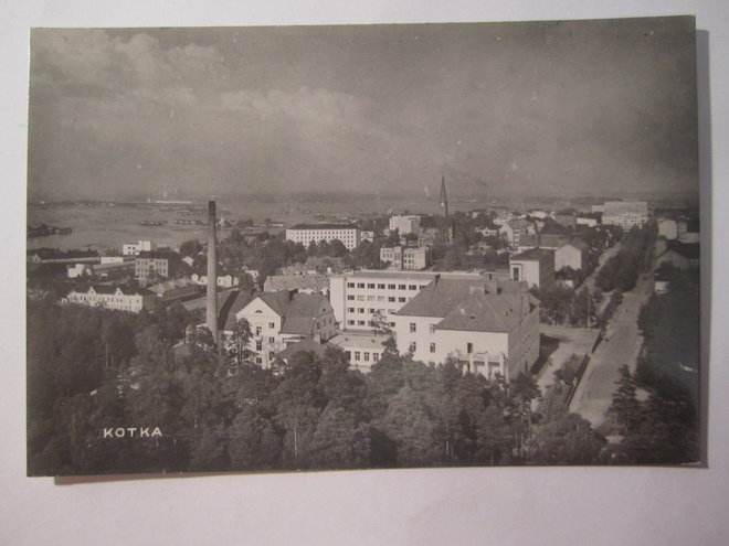 VANHA Postikortti Kotka 1950-l Alkup.Mallikappale