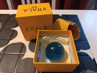 Iittala Lasipallo Sähkösininen 5 cm