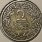 Saksa. 2 reichsmark 1925A. Hopea 0.500 10g. - pikkukuva 2