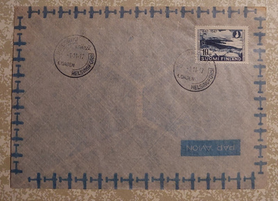 1947  Matkailijayhdistys FDC osoitteeton kuori