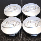 Hyundai vannekeskiöt – Kromi-hopea – 61mm (4kpl - pikkukuva 1