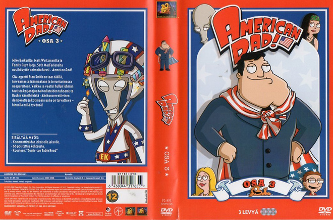 American Dad Osa 3	(30 894)	k	-FI-	DVD	suomik.	(3)		2007	6h