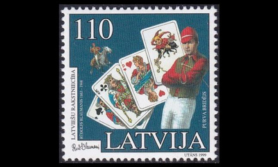 Latvia 499 ** Kirjailija Rüdolfs Blaumanis (1999)