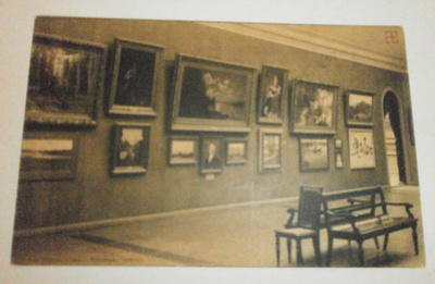 Helsinki, Ateneum, sisäkuva, vanha mv pk, p. 1913