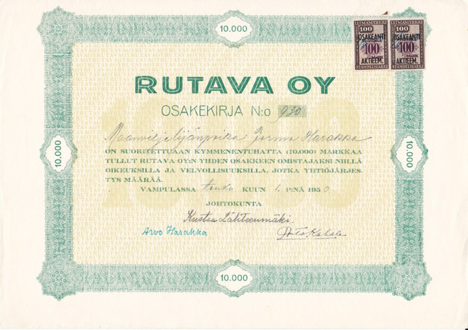 OKK 1950 Rutava Oy, Vampula (Huittinen)