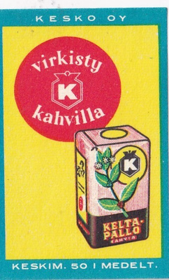 Keltapallo, Virkisty K kahvilla  b5721