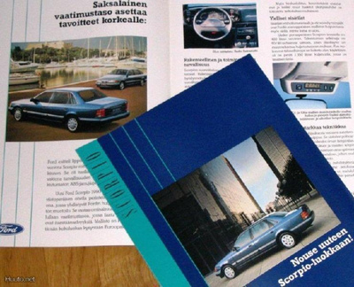 1990 Ford Scorpio esite - KUIN UUSI - suomalainen
