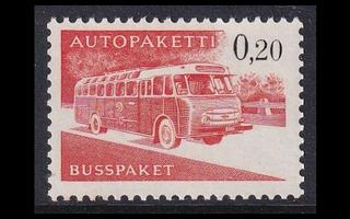 AP_11x ** Autopaketti 0.20 mk x-pap (1963)