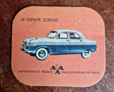 AAA KAHVIKUVA 49 Zephyr Zodiac . Hieno