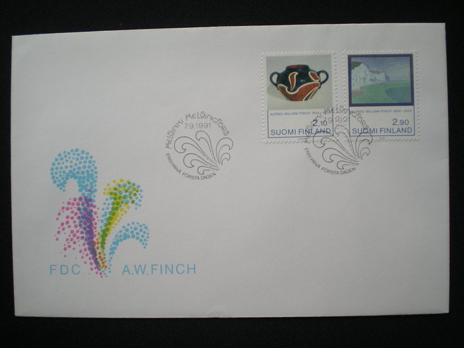 FDC A.W. Finch 7.9.1991 - LaPe 1142-1143